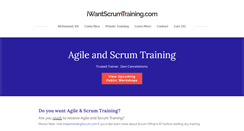 Desktop Screenshot of iwantscrumtraining.com