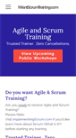 Mobile Screenshot of iwantscrumtraining.com